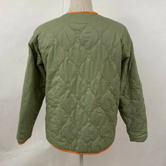 Obey Nylon Liner Jacket Nonsense Olive Green/Blue - Picture 7 of 7
